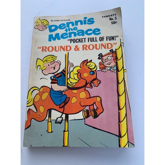 Dennis The Menace "Pocket Full Of Fun" Round & Round Comic Book - Picture 12 of 12